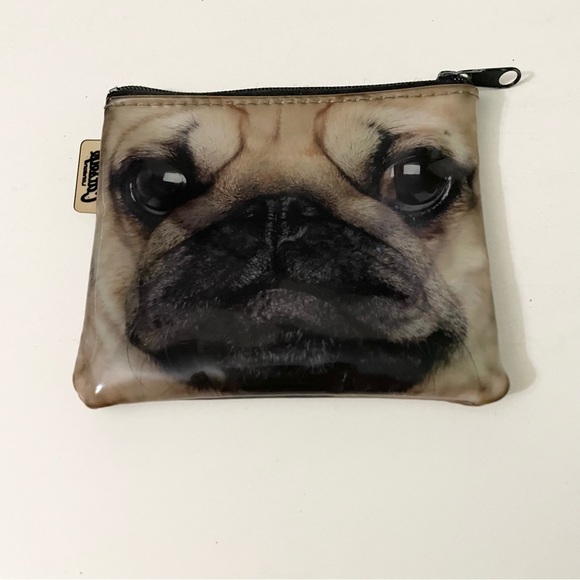 Catseye Pug Dog Face Zipper Pouch - Picture 5 of 13
